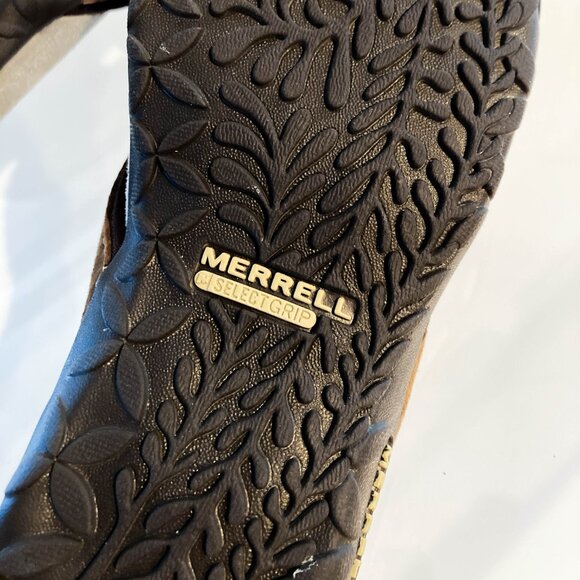 New! Merrell Terran Slide Comfort Sandals - Dark Earth/Brown - Size 7M - Picture 6 of 7